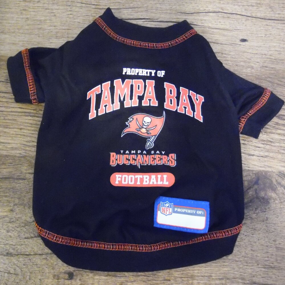 Property of Tampa Bay Buccaneers Football NFL Shirt for your pet  Size Small